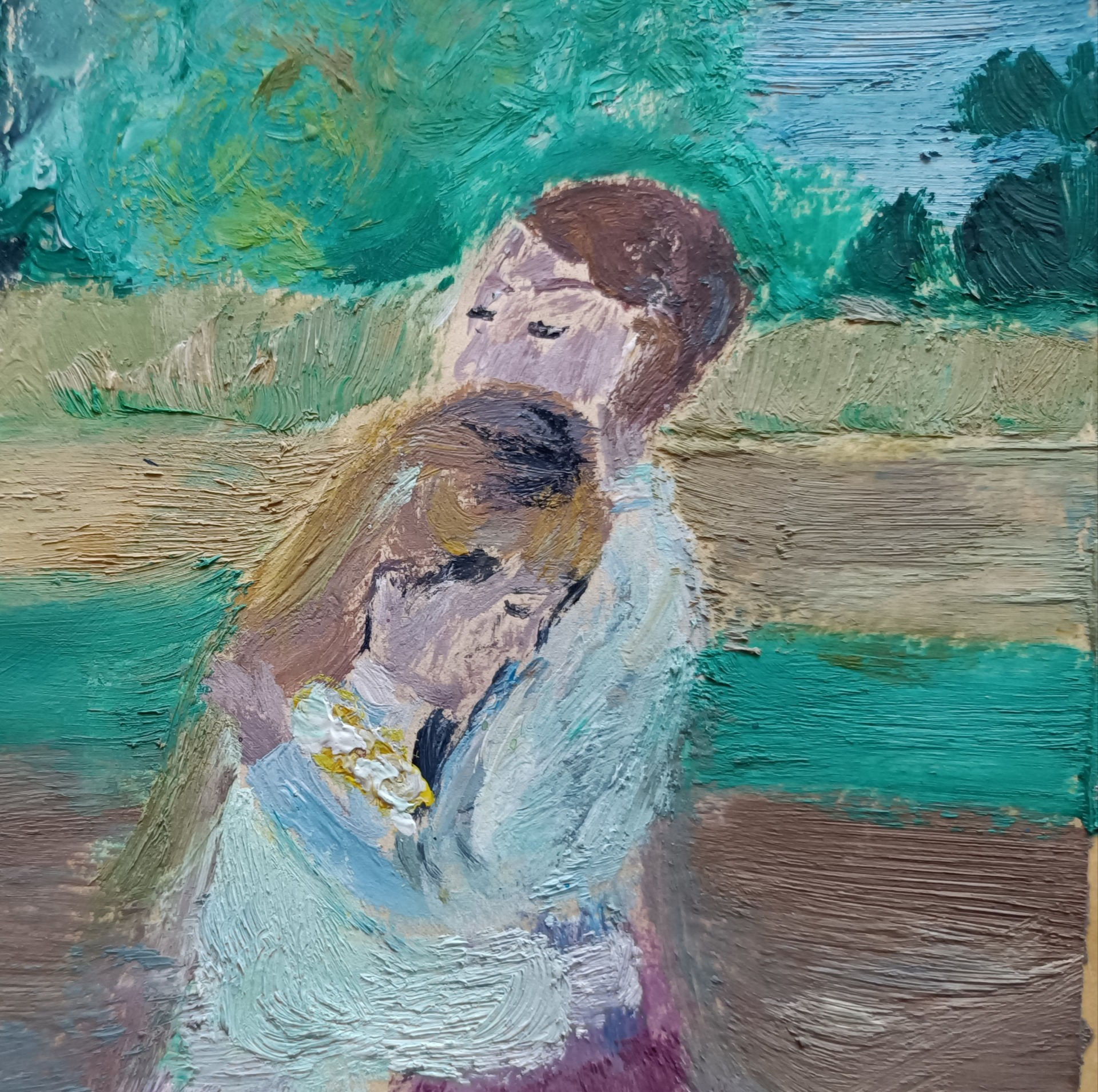 Yhteys - akryyli - 2015